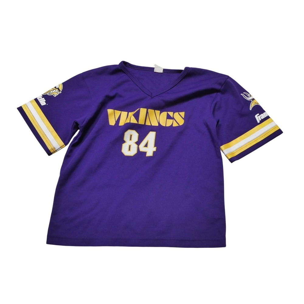 Minnesota Vikings Football Jersey Boys Medium Purple NFL 84 Kids Franklin